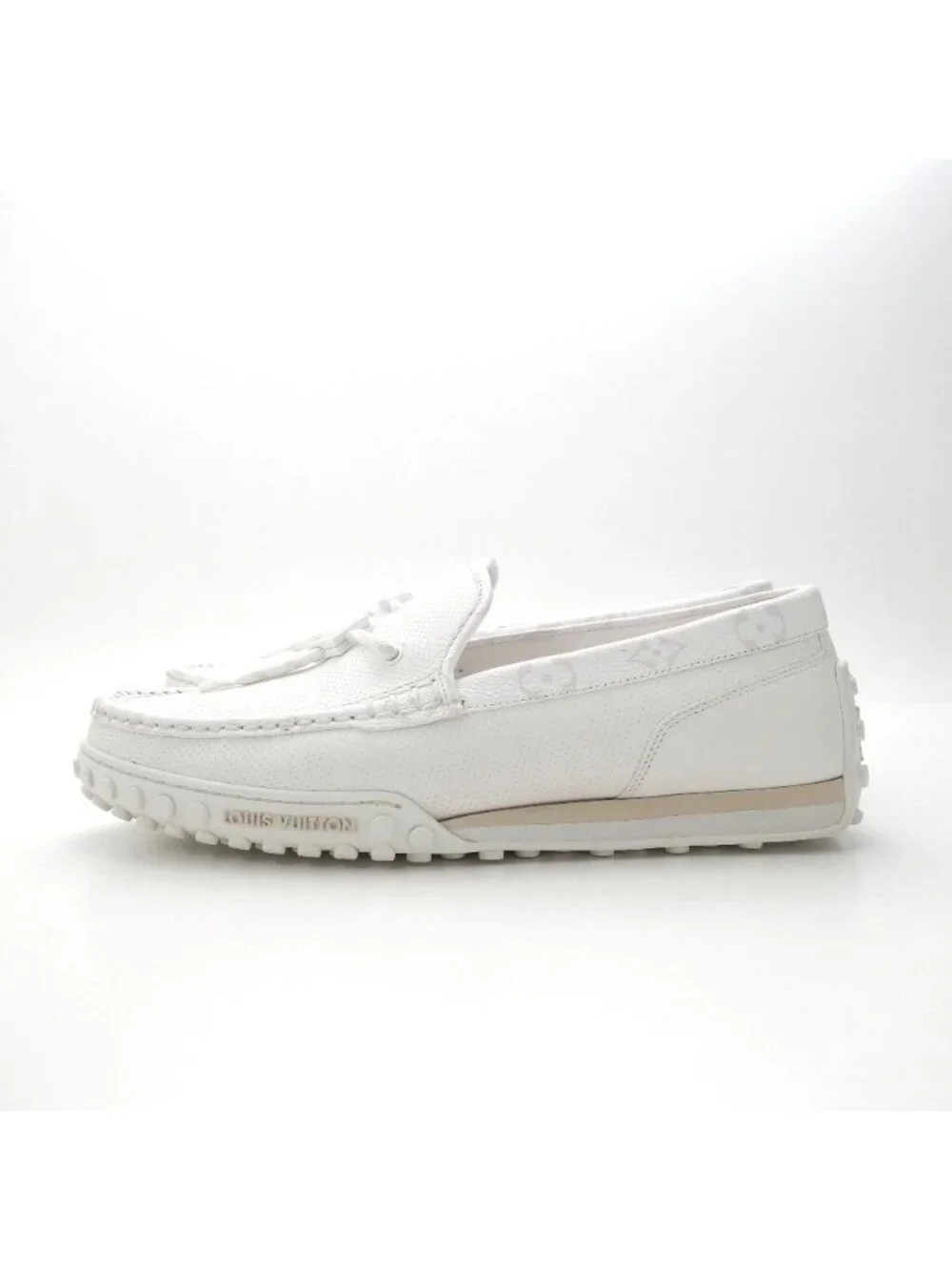 Louis Vuitton LV Line Loafers 8 Slip on Driving Shoes